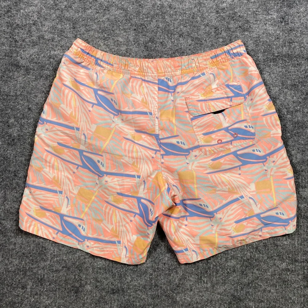 Vineyard Vines Men's Shorts Size S Palm Tree Helicopter‎ Print Elastic Waist